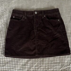 Gap Brown Corduroy Mini Skirt